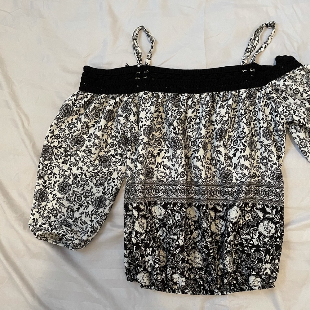 Off the shoulder top with straps